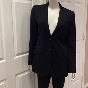 Dolce & Gabbana Classic Black Blazer with Floral Lining